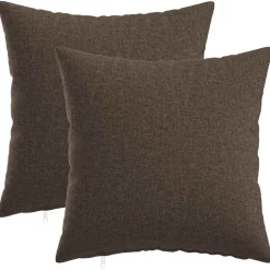 vidaXL Kussen met kussen HEERLEN 2 st Taupe Stof