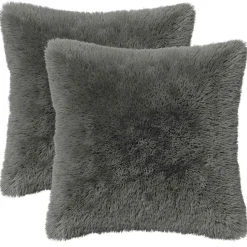 vidaXL Kussen met kussen HEERLEN 2 st Lichtgroen PV Fleece