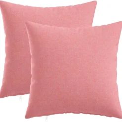 vidaXL Kussen met kussen HEERLEN 2 st Roze Stof
