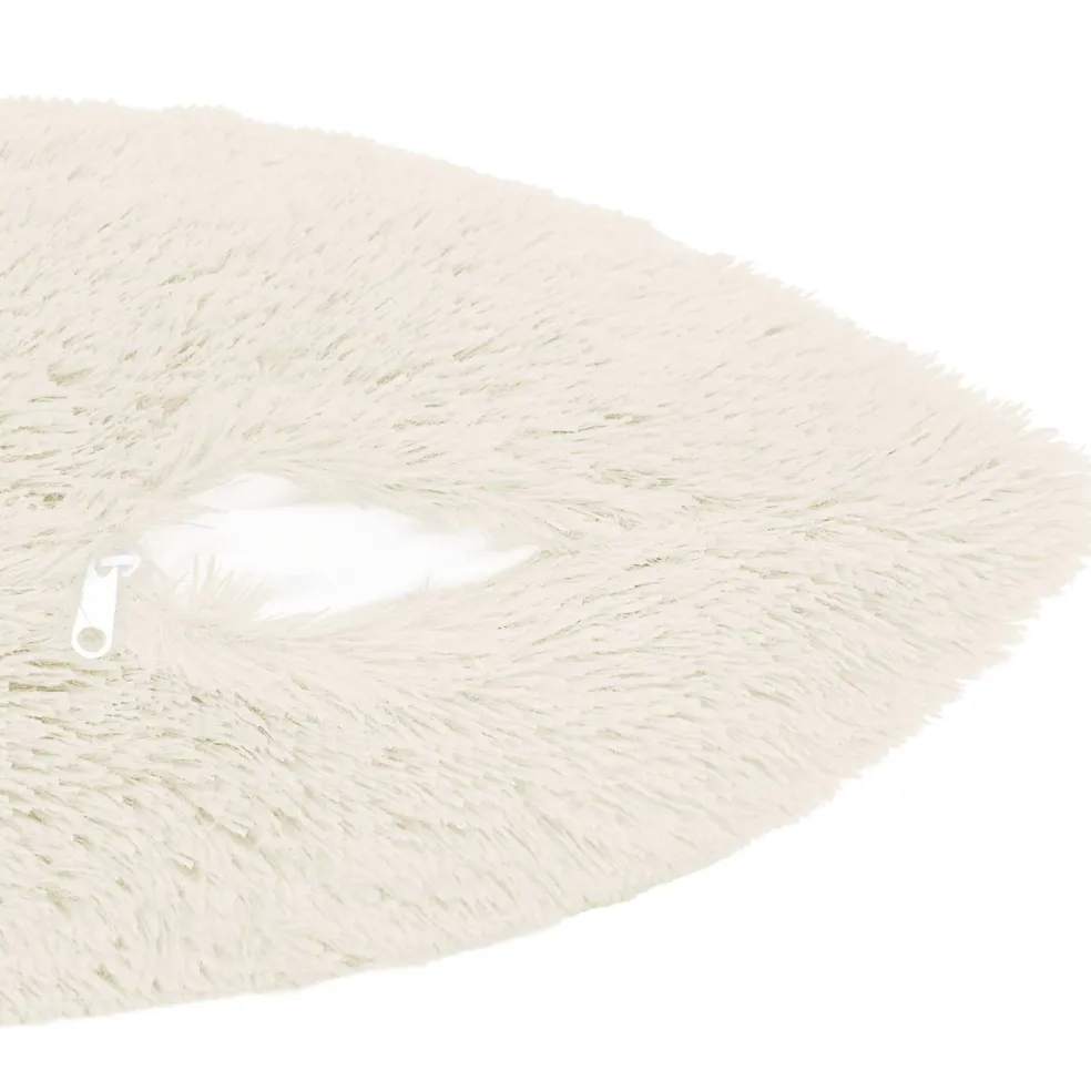 vidaXL Kussen met kussen HEERLEN 6 st Wit PV Fleece