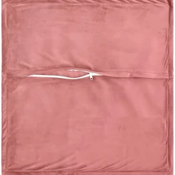 vidaXL Kussen met kussen HOUTEN 2 st Roze fluweel