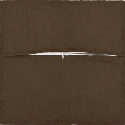 vidaXL Kussen met kussen HOUTEN 2 st Bruin Faux Linnen