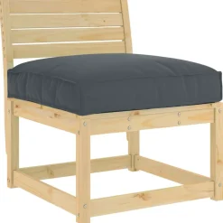vidaXL Kussen Oxford Stof Antraciet 80 x 80 x 12 cm