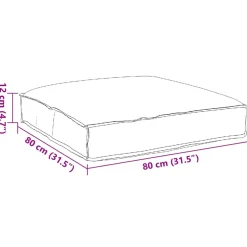 vidaXL Kussen Oxford Stof Antraciet 80 x 80 x 12 cm