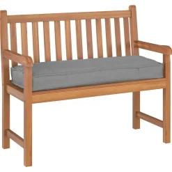 vidaXL Kussen Oxford Stof Grijs 120 x 40 x 8 cm