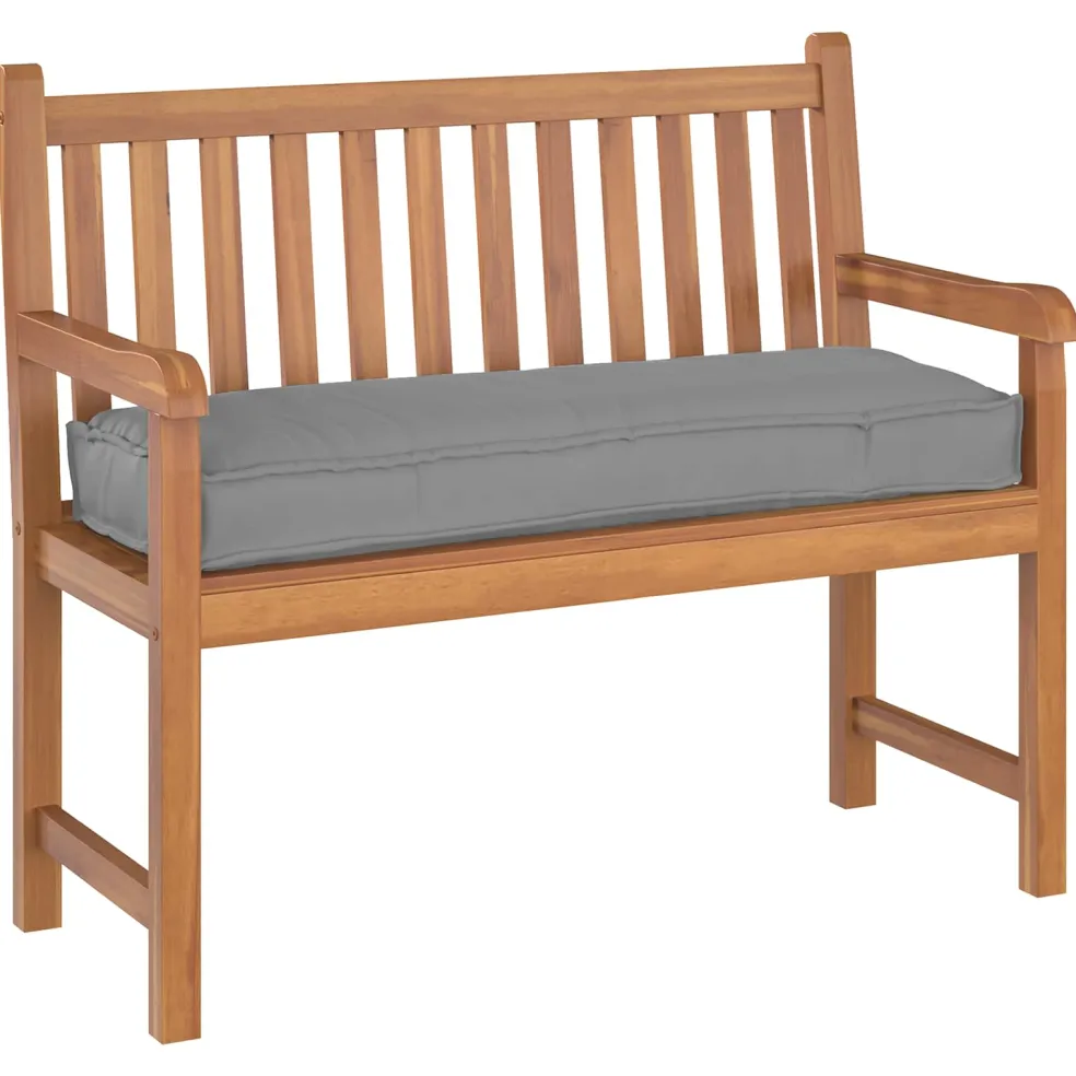 vidaXL Kussen Oxford Stof Grijs 120 x 40 x 8 cm