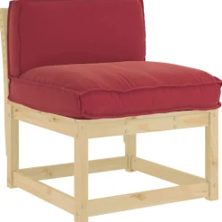 vidaXL Kussen Oxford Stof Wijnrood 80 x 40 x 12 cm