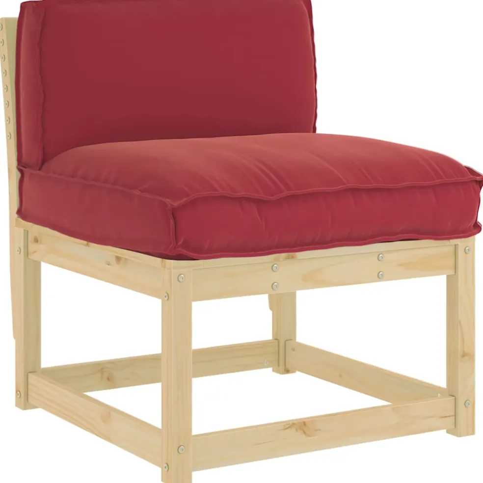 vidaXL Kussen Oxford Stof Wijnrood 80 x 40 x 12 cm