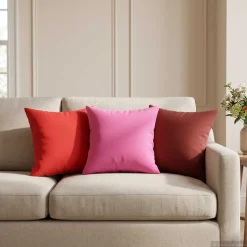 vidaXL Kussensloop 2 pcs HEERLEN Roze 30 x 30 cm Polyester