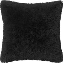 vidaXL Kussensloop 2 pcs HEERLEN Zwart 30 x 30 cm PV Fleece