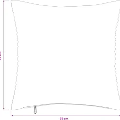 vidaXL Kussensloop 2 pcs HEERLEN Taupe 35 x 35 cm corduroy