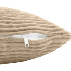 vidaXL Kussensloop 2 pcs HEERLEN Taupe 35 x 35 cm corduroy