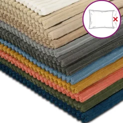 vidaXL Kussensloop 2 pcs HEERLEN Blauw 30 x 30 cm corduroy
