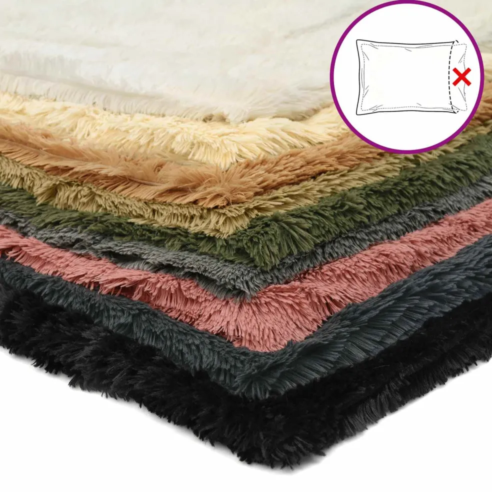 vidaXL Kussensloop 2 pcs HEERLEN Taupe 30 x 30 cm PV Fleece