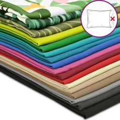 vidaXL Kussensloop 2 pcs HEERLEN Bladontwerp 30 x 30 cm Polyester