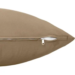 vidaXL Kussensloop 2 st HEERLEN Taupe 30 x 30 cm Polyester