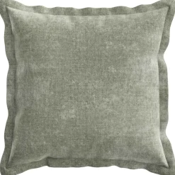 vidaXL Kussensloop 2 st HOUTEN Groen 30 x 30 cm Chenille Stof