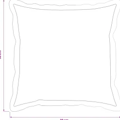 vidaXL Kussensloop 2 st HOUTEN Taupe 30 x 30 cm Polyester