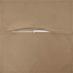 vidaXL Kussensloop 2 st HOUTEN Taupe 30 x 30 cm Polyester