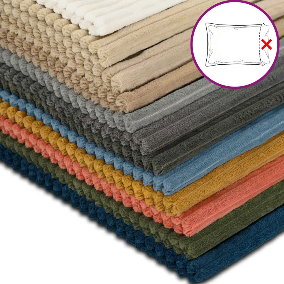 vidaXL Kussensloop 6 st HOUTEN Bruin 30 x 30 cm corduroy