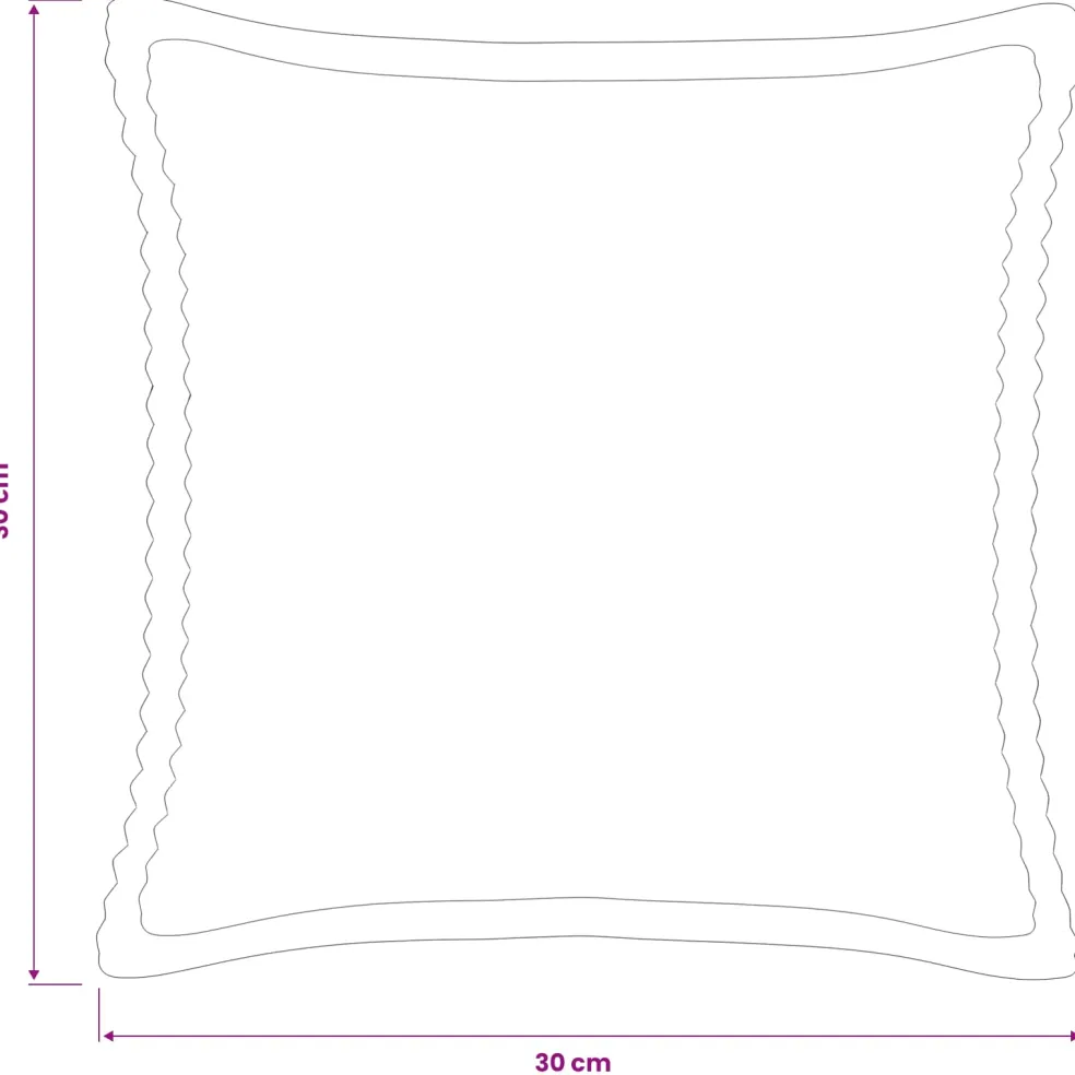 vidaXL Kussensloop 6 st HOUTEN Bruin 30 x 30 cm corduroy