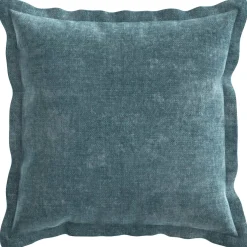 vidaXL Kussensloop 2 st HOUTEN Blauw 30 x 30 cm Chenille Stof