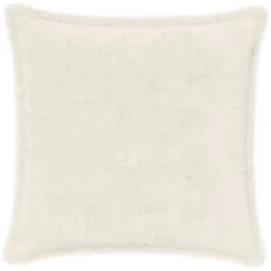vidaXL Kussensloop 6 st HOUTEN Wit 30 x 30 cm Nep Konijnenbont