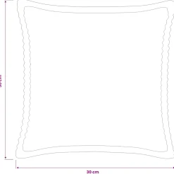 vidaXL Kussensloop 6 st HOUTEN Marineblauw 30 x 30 cm corduroy