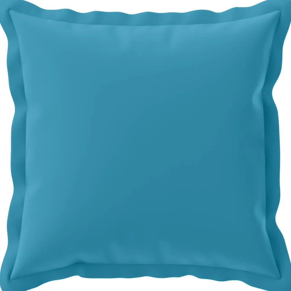 vidaXL Kussensloop 2 st HOUTEN Lichtblauw 30 x 30 cm Polyester