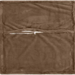 vidaXL Kussensloop 6 st HOUTEN Licht Bruin 30 x 30 cm Nep Konijnenbont