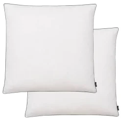 vidaXL Kussens 2 st licht 80x80 cm dons-/verenvulling wit