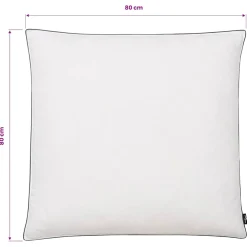 vidaXL Kussens 2 st verenvulling 80x80 cm wit