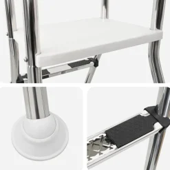 vidaXL Ladder voor bovengronds zwembad 224 x 175 cm 5-traps