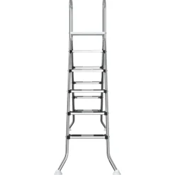 vidaXL Ladder voor bovengronds zwembad 224 x 175 cm 5-traps