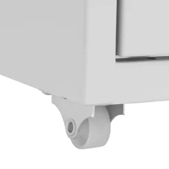 vidaXL Ladeblok verrijdbaar 28x41x109 cm metaal grijs