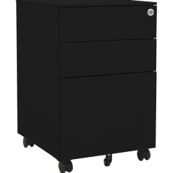 vidaXL Ladeblok verrijdbaar 39x45x60 cm staal zwart