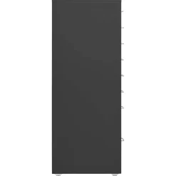 vidaXL Ladeblok verrijdbaar 28x41x109 cm metaal antracietkleurig