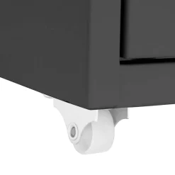 vidaXL Ladeblok verrijdbaar 28x41x109 cm metaal antracietkleurig