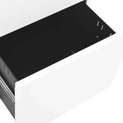 vidaXL Ladeblok verrijdbaar 39x45x60 cm staal wit