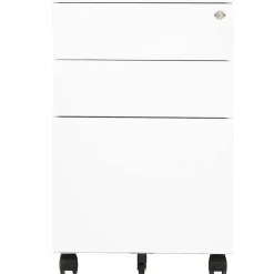 vidaXL Ladeblok verrijdbaar 39x45x60 cm staal wit