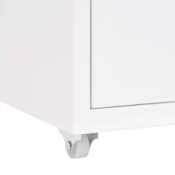vidaXL Ladeblok verrijdbaar 28x41x69 cm metaal wit