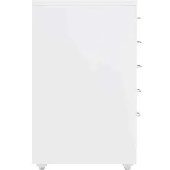 vidaXL Ladeblok verrijdbaar 28x41x69 cm metaal wit