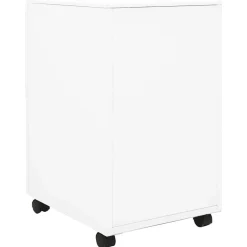 vidaXL Ladeblok verrijdbaar 39x45x67 cm staal wit