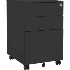 vidaXL Ladeblok verrijdbaar 39x45x67 cm staal lichtgrijs