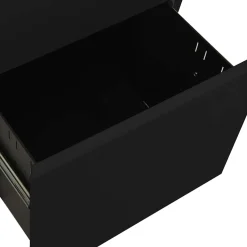 vidaXL Ladeblok verrijdbaar 39x45x67 cm staal zwart