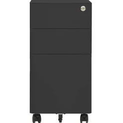 vidaXL Ladeblok verrijdbaar 30x45x59 cm staal antracietkleurig