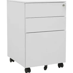 vidaXL Ladeblok verrijdbaar 39x45x60 cm staal lichtgrijs