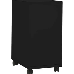 vidaXL Ladeblok verrijdbaar 30x45x59 cm staal zwart