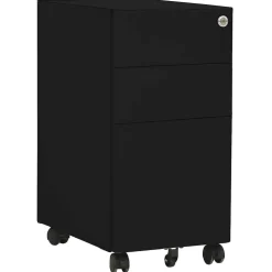 vidaXL Ladeblok verrijdbaar 30x45x59 cm staal zwart