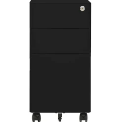vidaXL Ladeblok verrijdbaar 30x45x59 cm staal zwart
